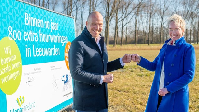 Afbeelding bij Wij bouwen binnen 10 jaar 800 extra sociale huurwoningen in de Friese hoofdstad