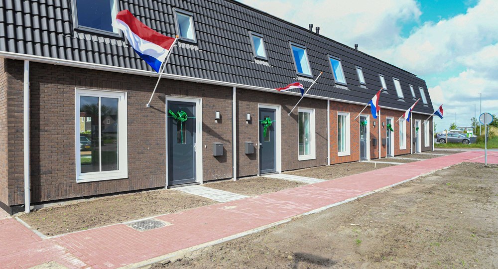 Buurblok huizen in Leeuwarden